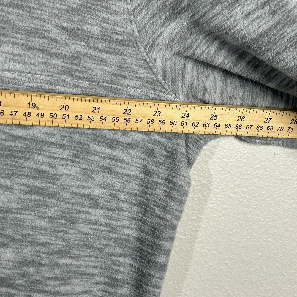 2(X)IST Mens XL Gray Space Dye Quarter Zip Pullover Fleece Jacket Yellow Trim